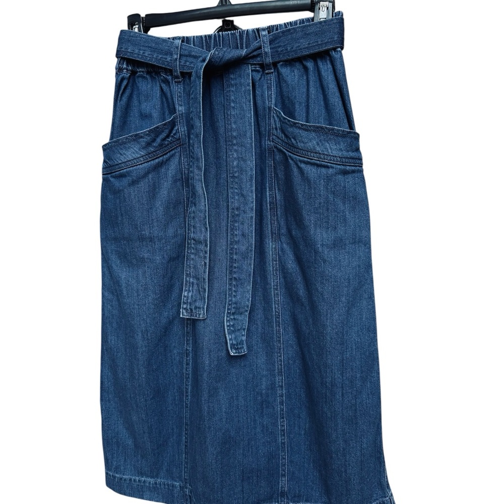 St. John's Bay Dark Blue Midi 70’s Style Skirt